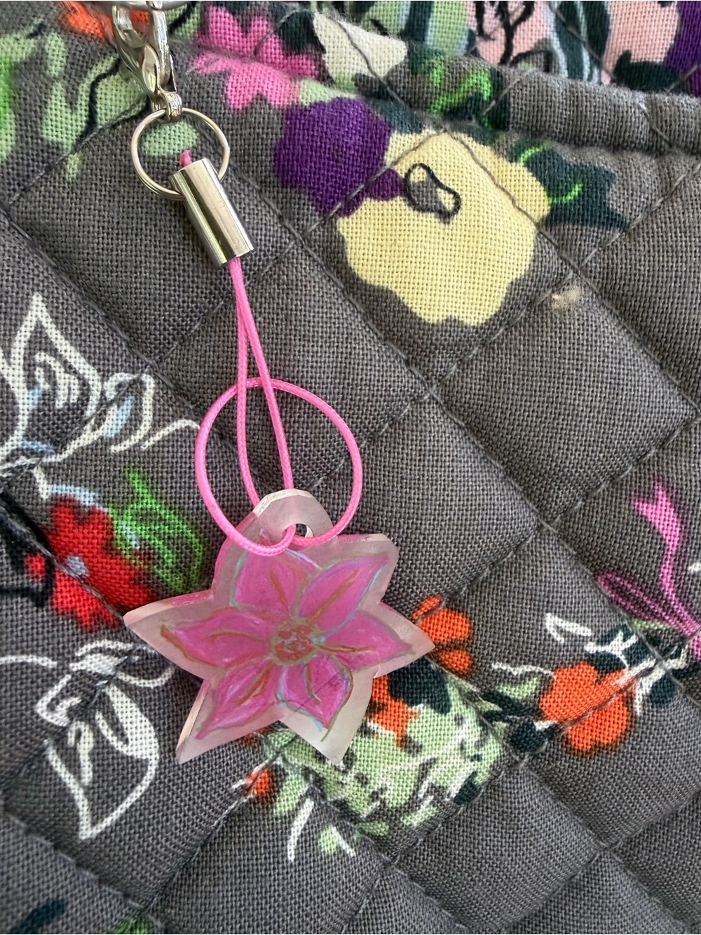 Vera Bradley Quilted Hope Blooms Satchel - Picture 2 of 11